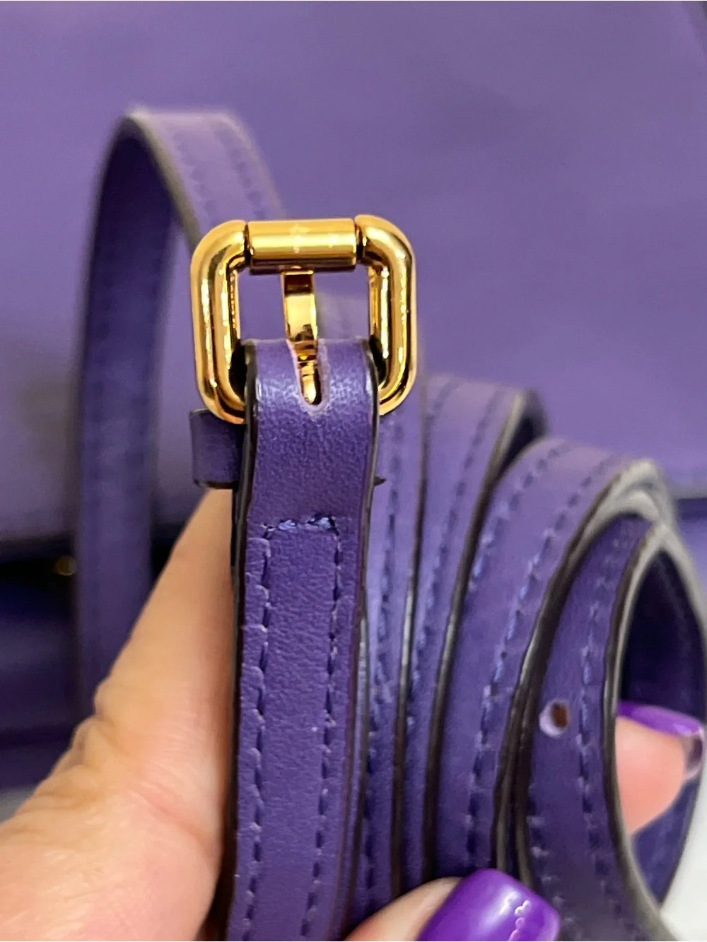 AUTH MCM CROSSBODY PURPLE